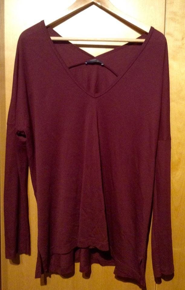 Pull bordeaux Zara femme t.M/L, Zara, Enlèvement ou Envoi, Comme neuf, Taille 42/44 (L)