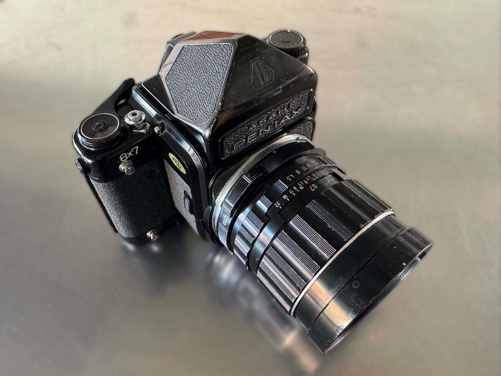 pentax 67 Asahi, TV, Hi-fi & Vidéo, Enlèvement ou Envoi, Utilisé, Reflex miroir, Pentax