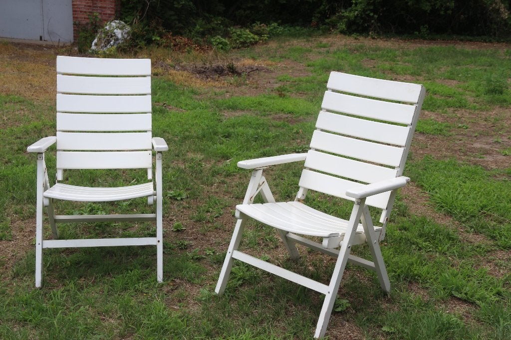 verstelbare houten tuinzetels, Ophalen, Gebruikt, Hout, Verstelbaar