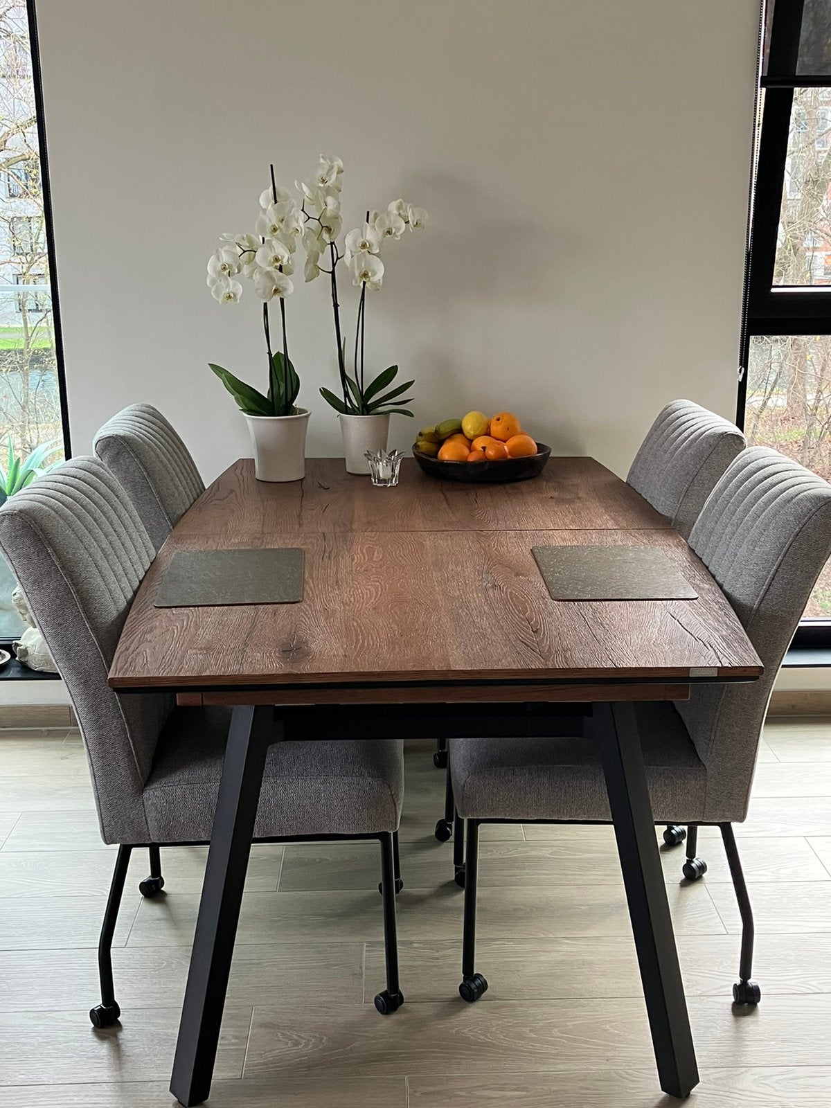 XOOON HALMSTAD Uitschuiftafel 160cm/100/77, Ophalen, Zo goed als nieuw