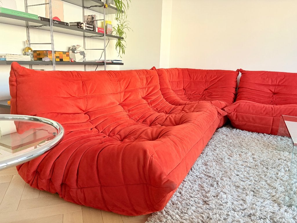 Togo Ligne Roset Full Set, Ophalen, Kunststof, 150 tot 200 cm, Hoekbank