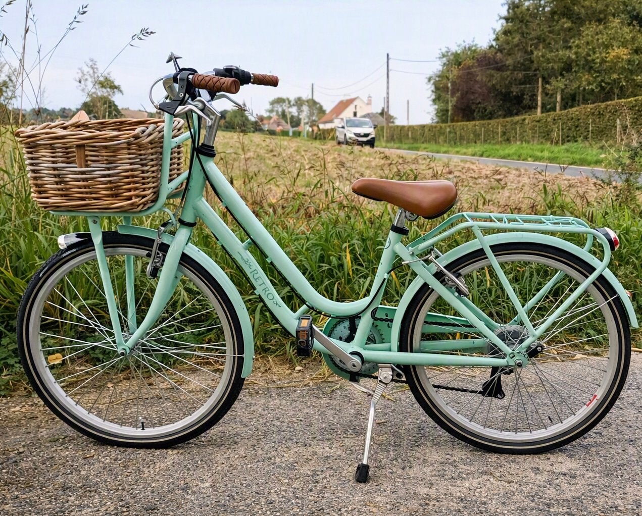 Retro meisjesfiets 22”, Fietsen en Brommers, Ophalen of Verzenden, Zo goed als nieuw, Versnellingen