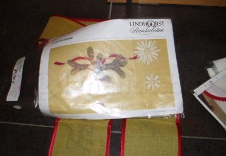 borduren lint hanger en nap oker., Verzenden, Nieuw