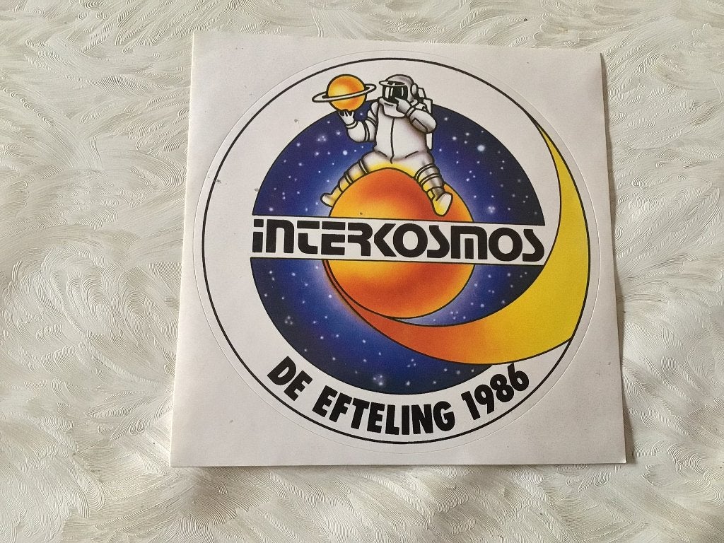 Efteling sticker 1986 intercosmos retro sticker plakker, Verzamelen, Ophalen of Verzenden