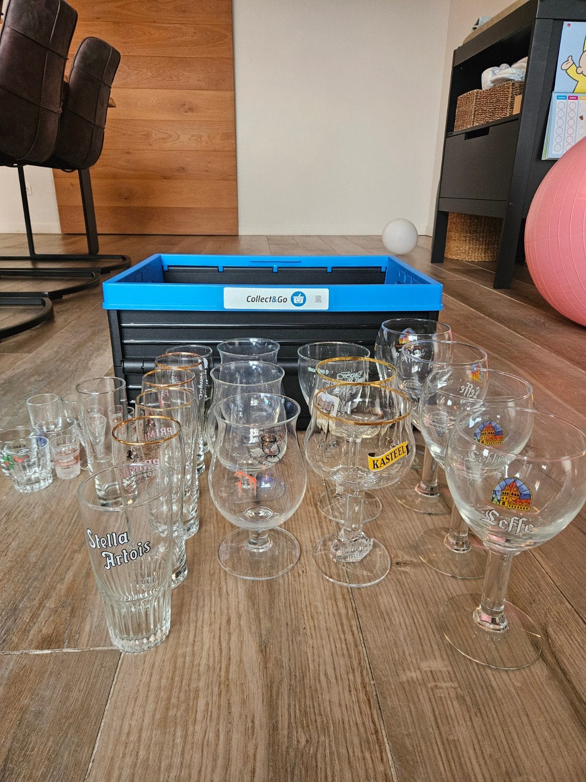 Bierglazen, Verzamelen, Ophalen