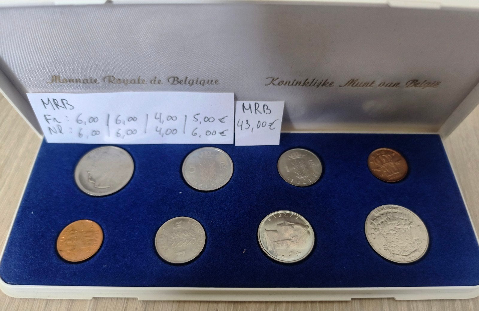 Pièces Belges 1977 Fr/Nl, Enlèvement ou Envoi