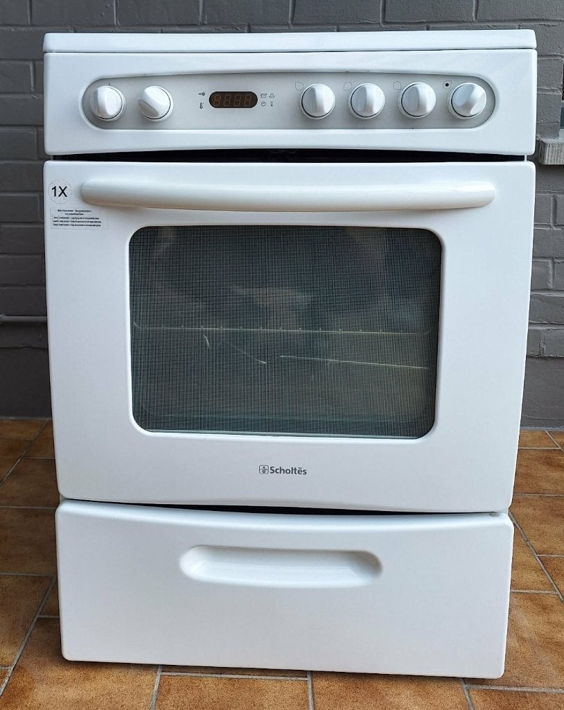 Witte keramische kookplaat, Elektronische apparatuur, Ophalen, Zo goed als nieuw, Elektrisch, 4 kookzones