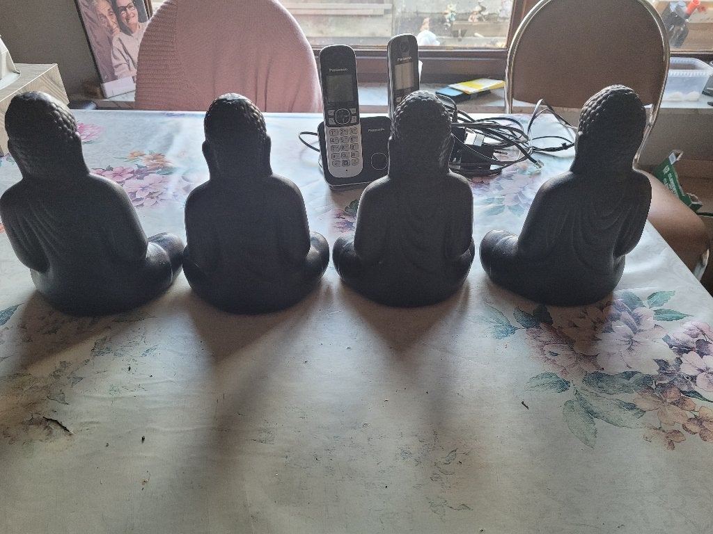 4 x statues de Bouddha, Enlèvement, Comme neuf
