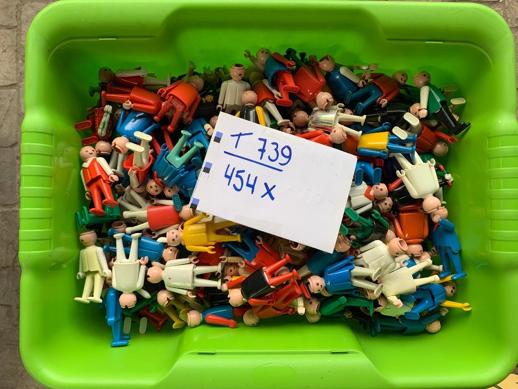 PLAYMOBIL T739: SUPERLOT 454 VINTAGEFIGUREN, Enlèvement ou Envoi, Utilisé, Pièces détachées, Figurines