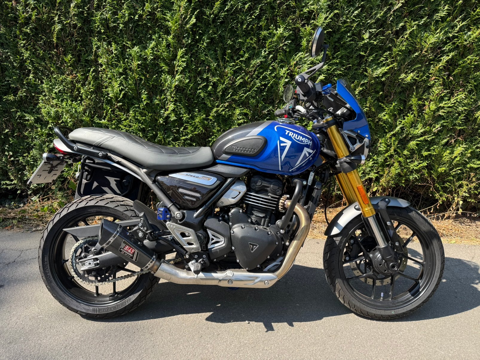 Triumph Speed 400/2605 Km/A2-licentie/volledige opties, Motoren, Particulier, Handvatverwarming