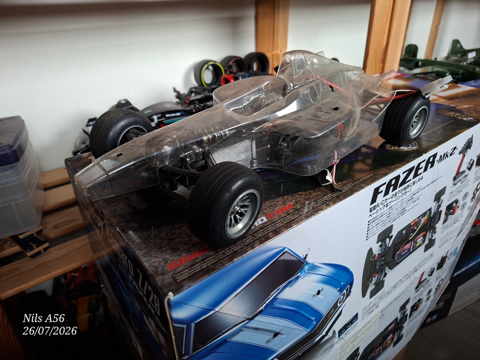 châssis tamiya f201 avec carrosserie incomplète, Enlèvement ou Envoi