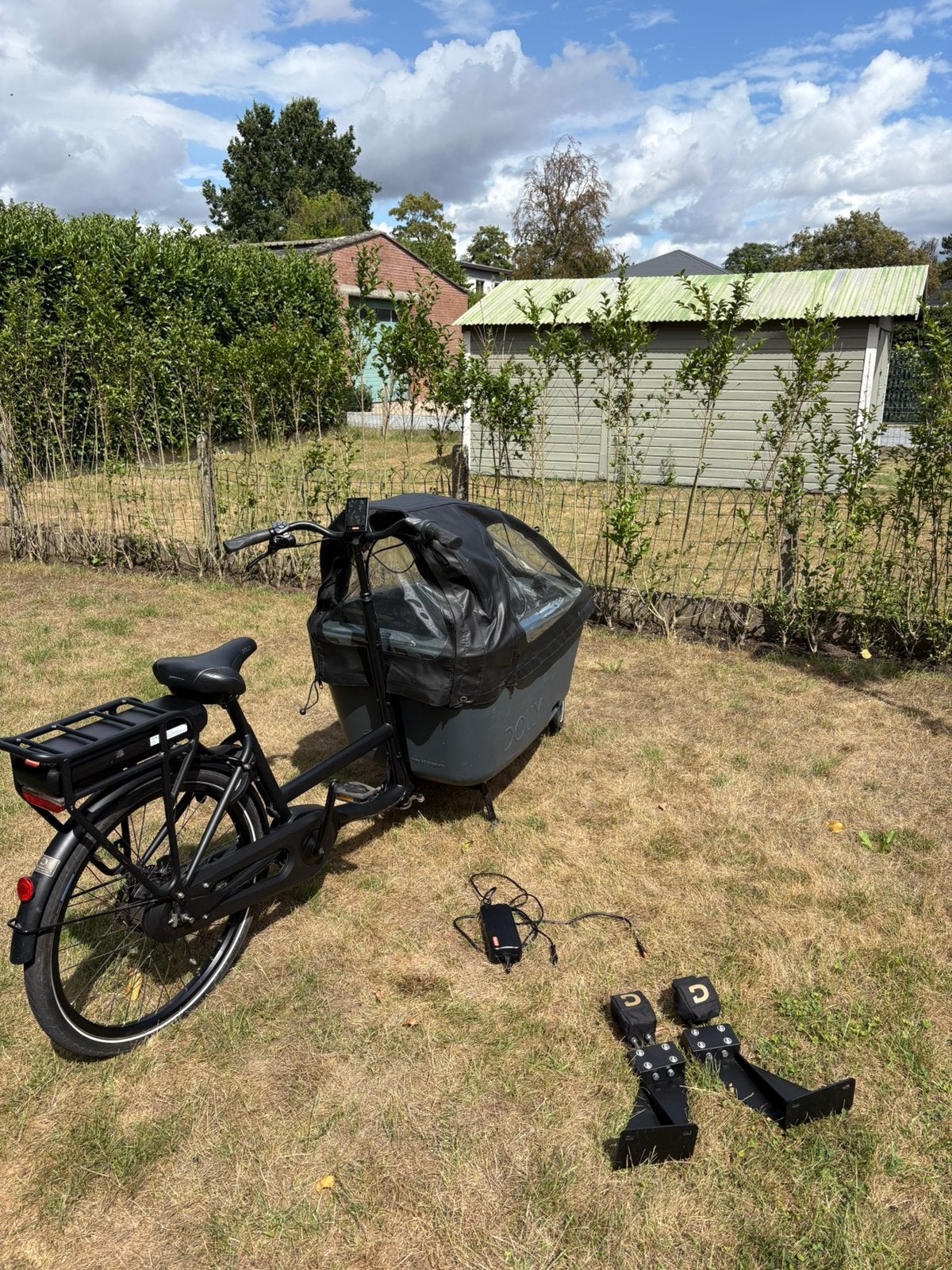 Prachtige dolly bakfiets incl. regentent & maxi cosi houders, Enlèvement, Comme neuf