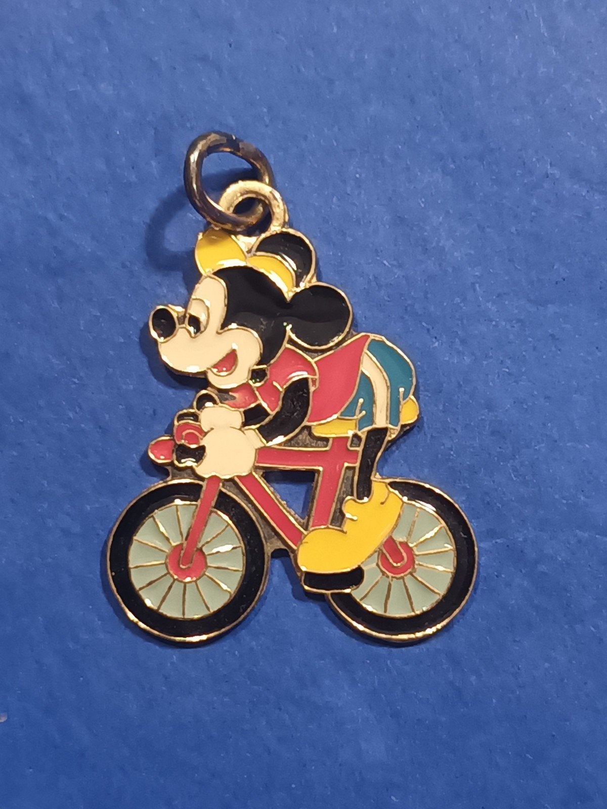 Bedel Mickey Mouse 925 zilver met emaille, Ophalen, Mickey Mouse