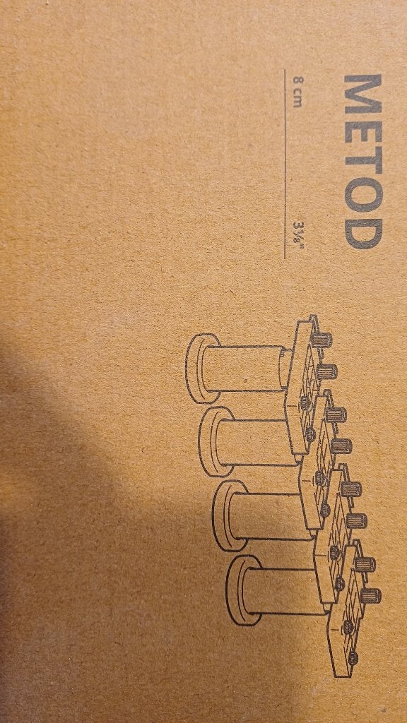 METOD pootjes Ikea 8 cm, Huis en Inrichting, Ophalen of Verzenden, Nieuw