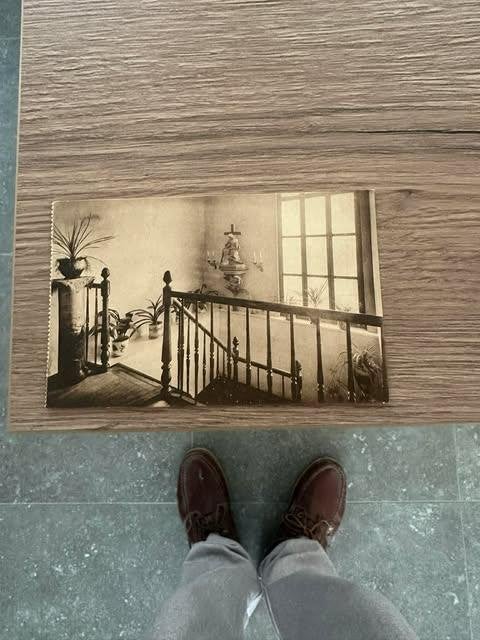 carte postale Ellezelles Pensionnat escalier, Enlèvement ou Envoi, Non affranchie, Hainaut