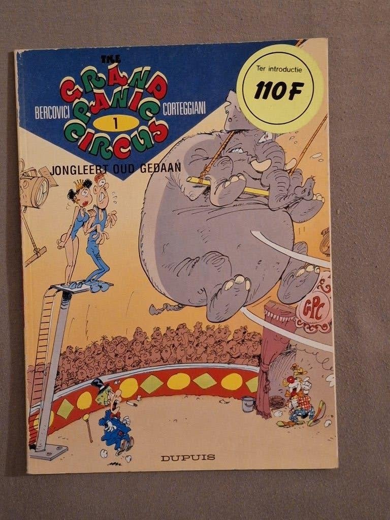 Grand Panic Circus 1: jongleert oud gedaan, Boeken, Stripverhalen, Eén stripboek, Ophalen of Verzenden, Gelezen