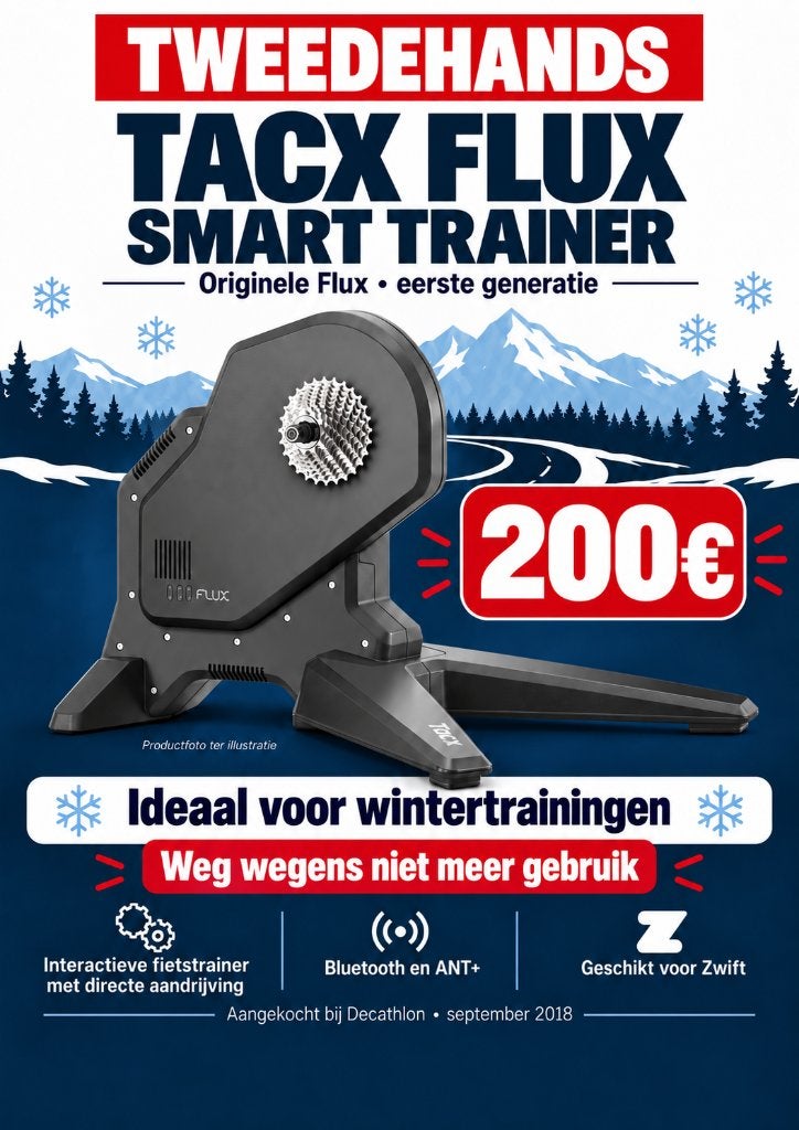 Tacx Flux, Ophalen, Zo goed als nieuw, Garmin