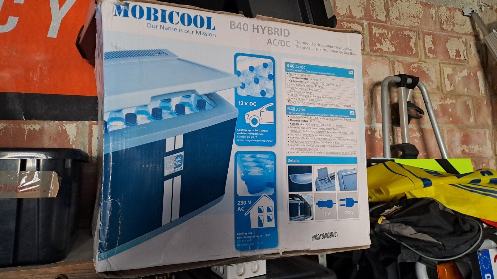 Frigo 12v - 230v, Ophalen