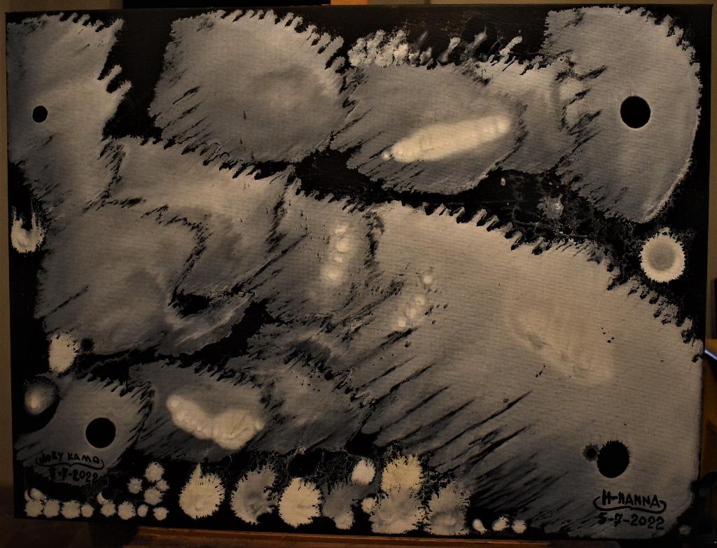 Poisson Vache Peinture Abstraite, Par Joky Kamo, Enlèvement