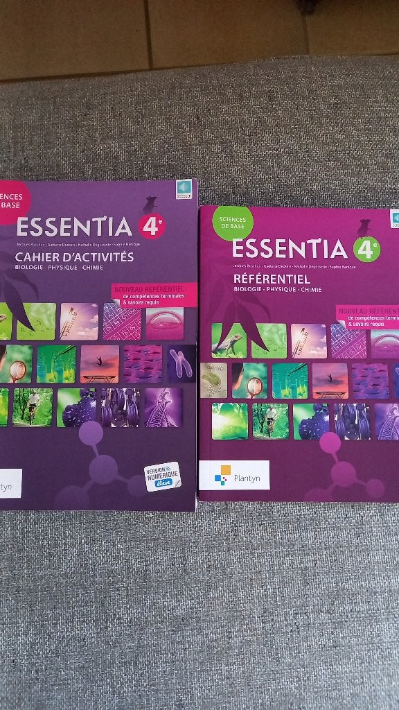 Essentia 4ème Référentiel et Cahier d´activités, Livres, Neuf, Enlèvement ou Envoi, Van in, Biologie