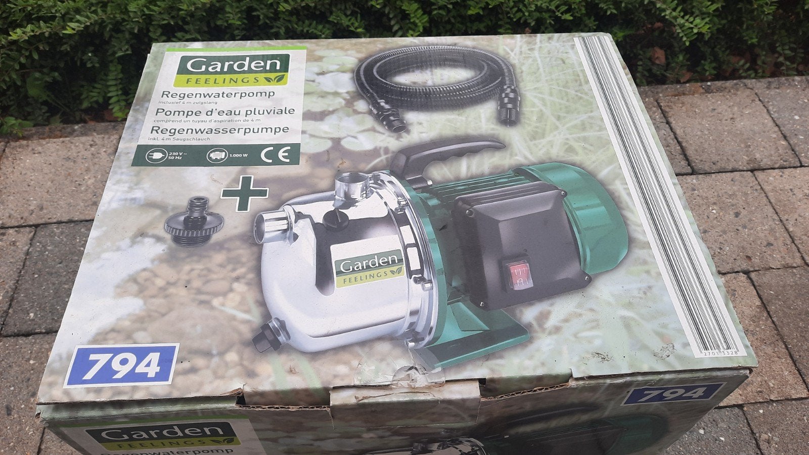 regenwaterpomp inclusief 4 m zuigslang NIEUW, Tuin en Terras, Ophalen, Nieuw