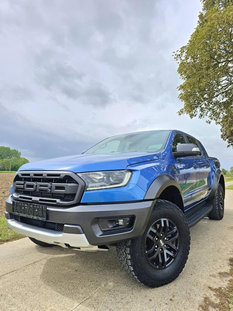FORD RAPTOR PERFORMANCE-4X4-2.0 BITURBO-213PK-LED-CAMERA-PDC, Auto's, Automaat, 4 cilinders, Blauw, Dealer onderhouden