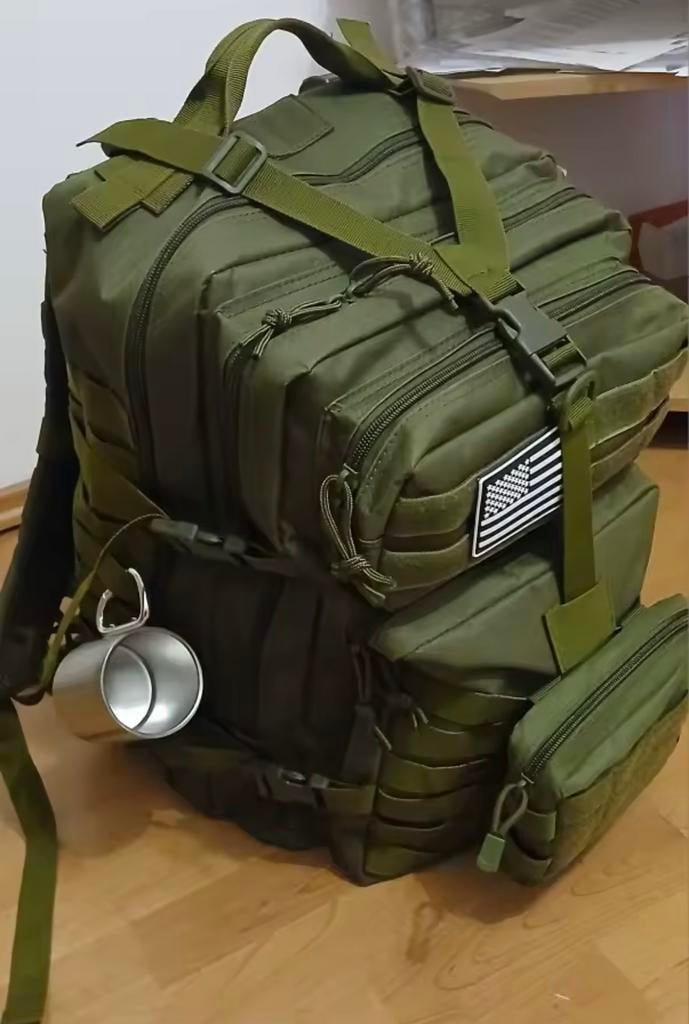 Tactische rugzak van 50 liter - militaire stijl - nieuw, Verzenden, Landmacht, Overige typen