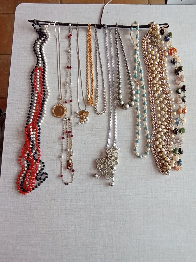 Modieuze halskettingen., Ophalen, Met hanger, Gebruikt, Overige kleuren