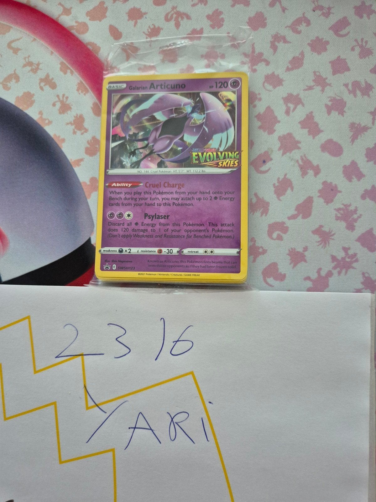 Articuno swsh123 stamped, Ophalen of Verzenden, Nieuw