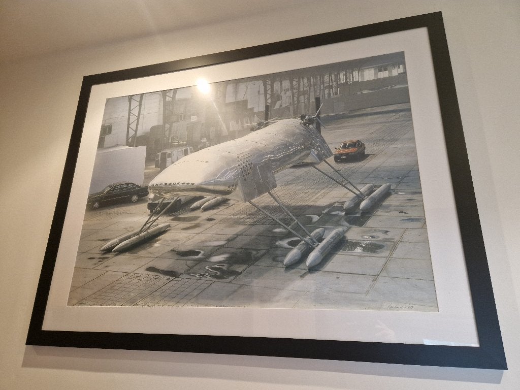 Kleurenlitho Panamarenko "Scotch Gambit", Antiquités & Art, Encadré, Autres sujets, Enlèvement, Lithographie