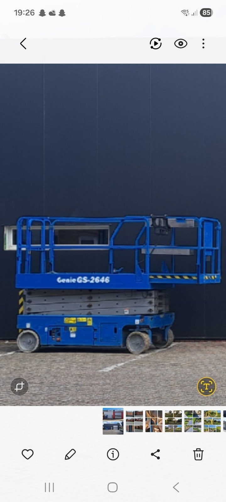 schaarlift genie, Zakelijke goederen, Machines en Bouw | Liften, Steigers en Ladders, Ophalen