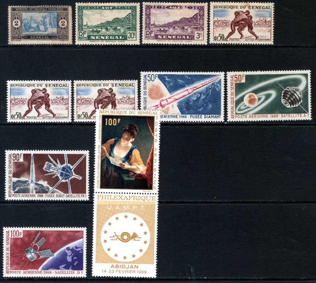 SÉNÉGAL Lot de timbres MH/MNH, Envoi, Autres pays, Non oblitéré