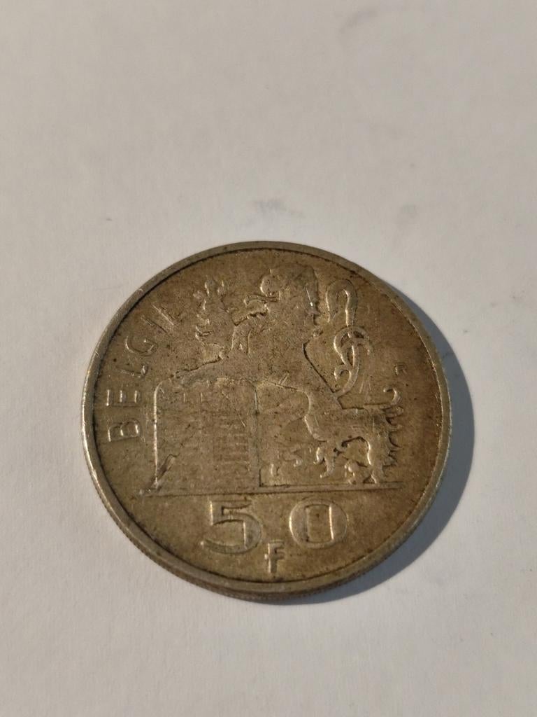 België 50 francs 1954 vlaams, Postzegels en Munten, Munten | België, Zilver, Ophalen of Verzenden, Losse munt, Zilver