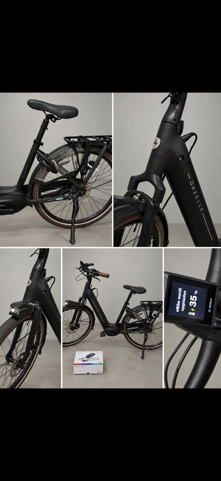 Gazelle Grenoble C8+ elektrische fiets – matzwart, Fietsen en Brommers, Ophalen, Zo goed als nieuw, Gazelle