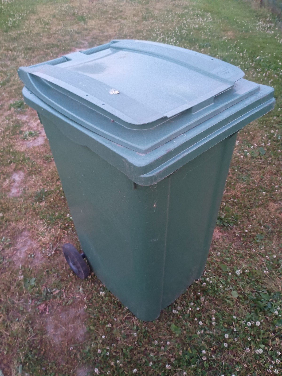 Groene vuilbak afvalcontainer groot model 240L, Ophalen