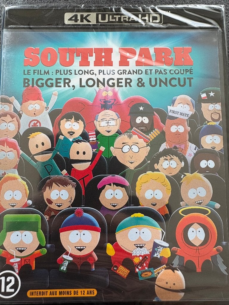 South Park: Bigger, Longer & Uncut 4K, Cd's en Dvd's, Blu-ray, Engels, Film, 4K Ultra HD Blu-ray, Ophalen of Verzenden