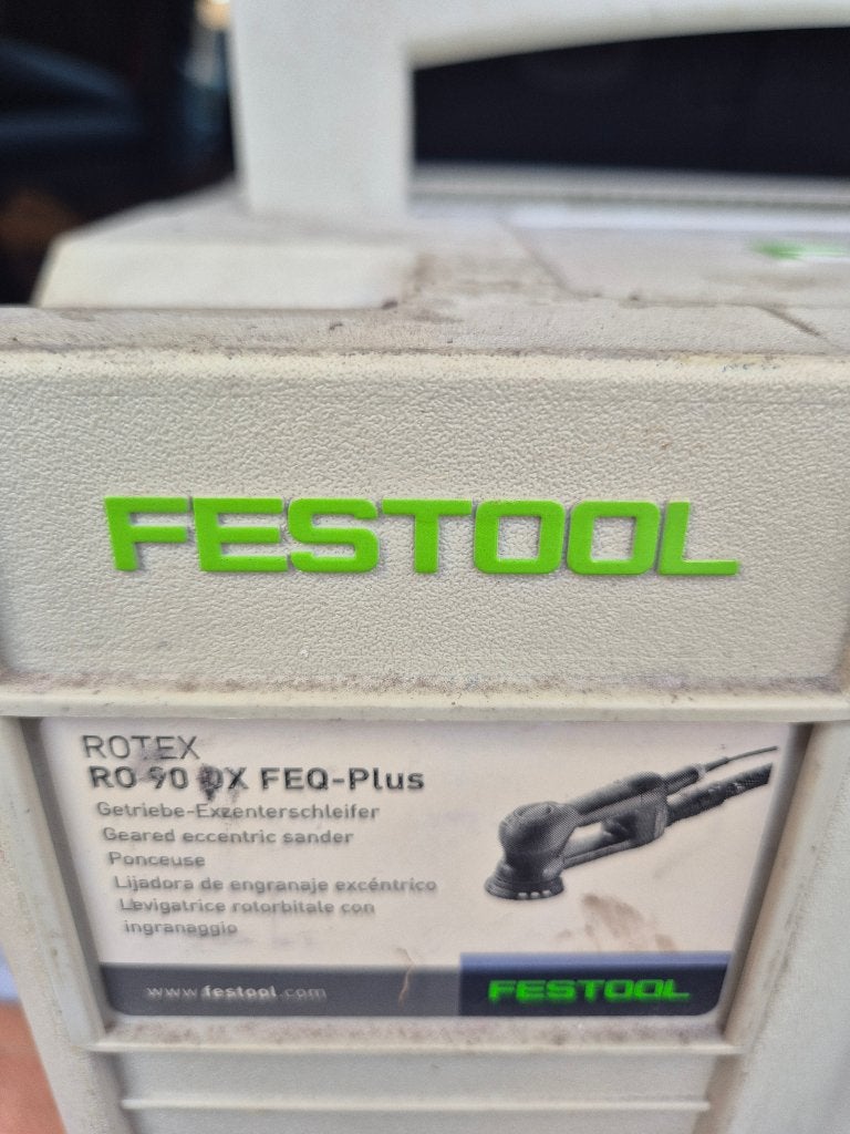 Festool schuurmachine, Ophalen, Gebruikt