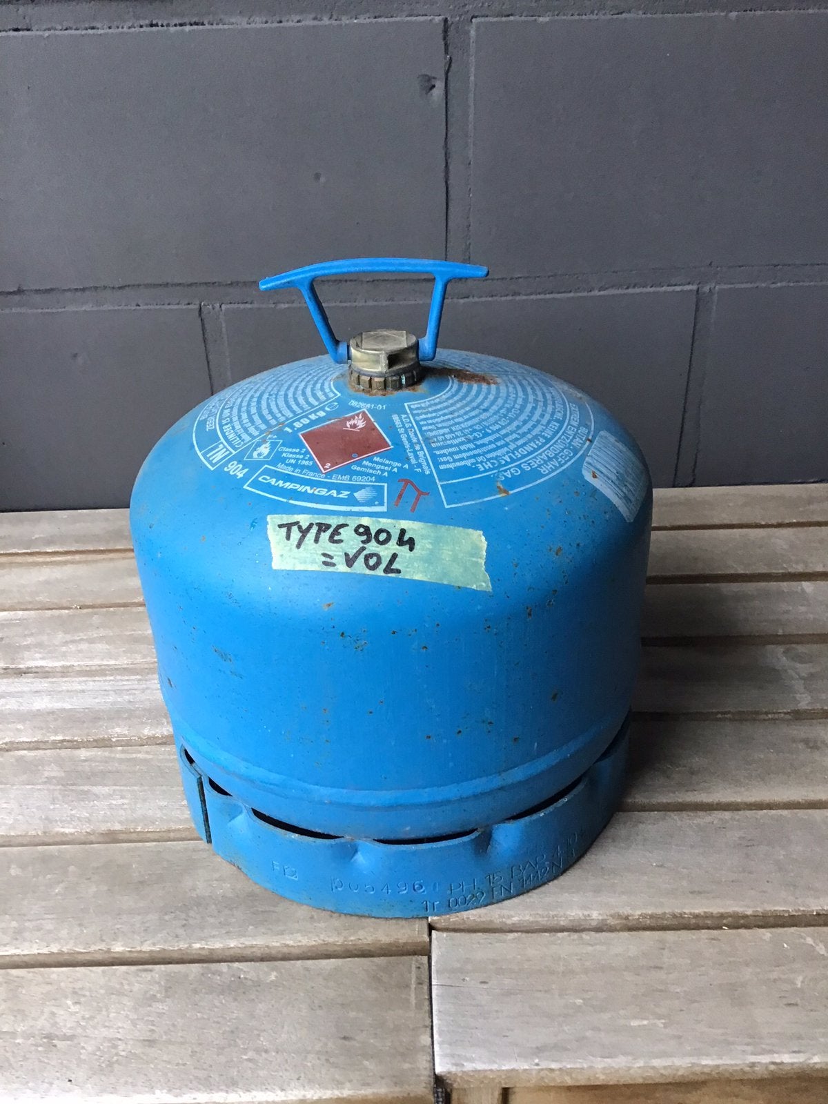 Campingaz type 904 ( klein = 1,80kg ) = vol !!, Enlèvement, Comme neuf