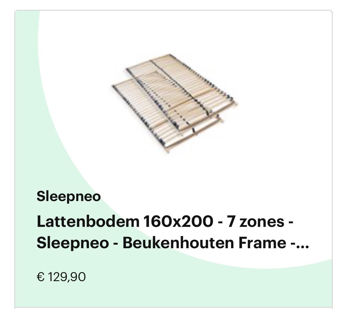 Lattenbodem 2x 80x200, Huis en Inrichting, Slaapkamer | Bedden, Ophalen, Nieuw, 200 cm, 160 cm