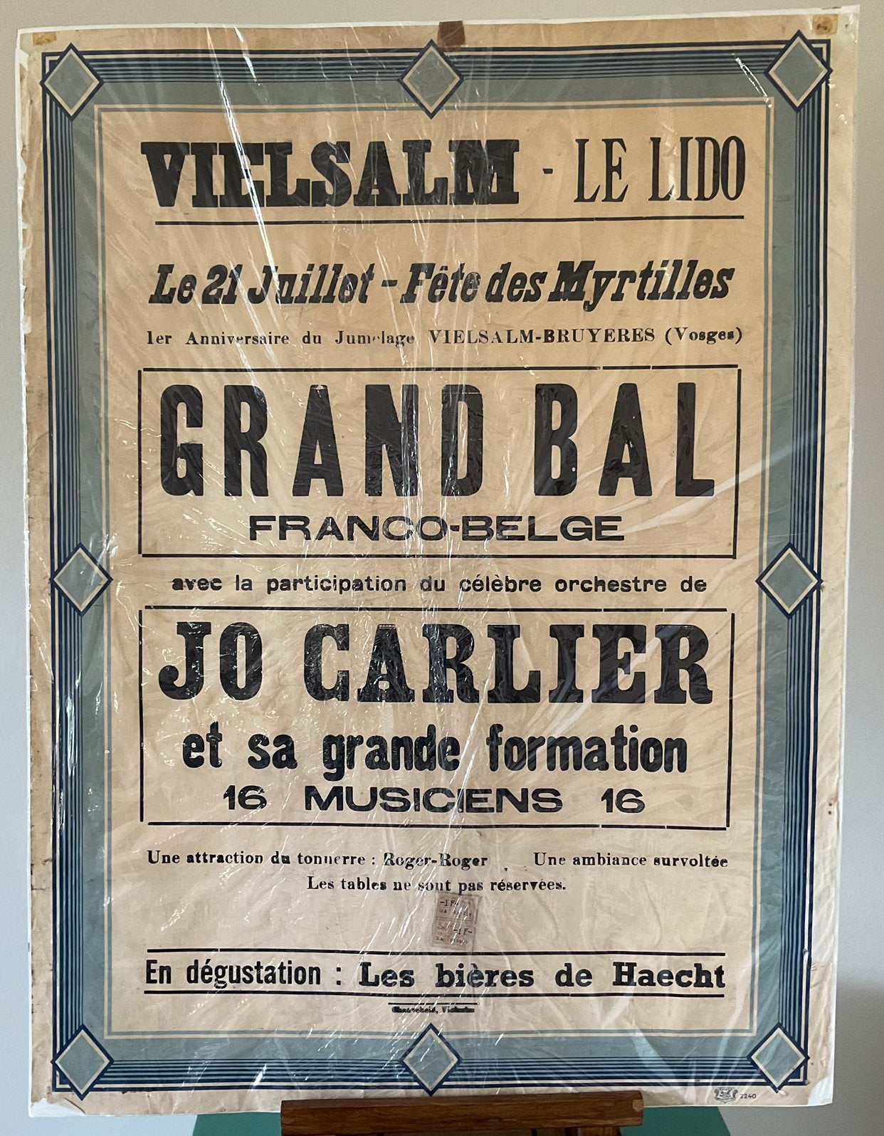 Affiche ancienne de VIELSALM, Enlèvement ou Envoi, Comme neuf, Autres types