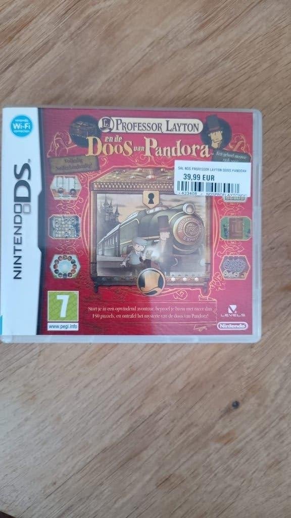 Professor Layton en De Doos Van Pandora Nintendo DS, Games en Spelcomputers, Games | Nintendo DS, Ophalen of Verzenden, Zo goed als nieuw