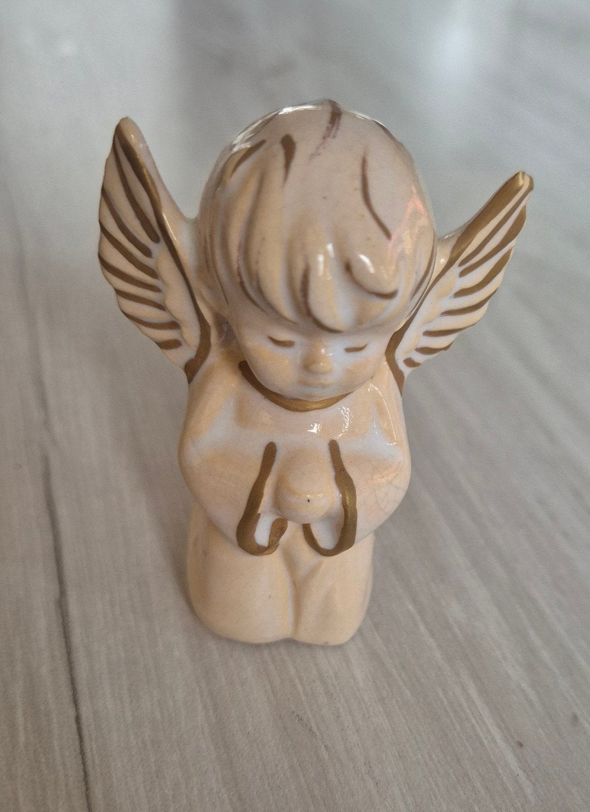 Petite statuette figurine d'ange en prière, Collections, Statues & Figurines, Enlèvement ou Envoi