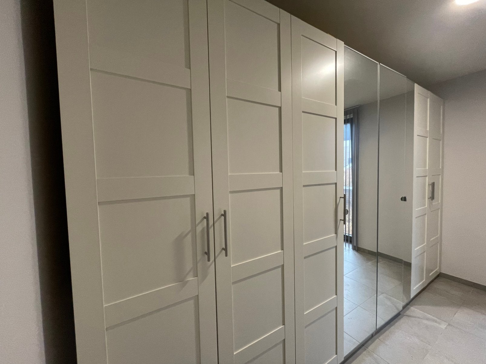 Grand dressing PAX 375 cm — BERGSBO + miroir, Enlèvement, Neuf, Avec porte(s)
