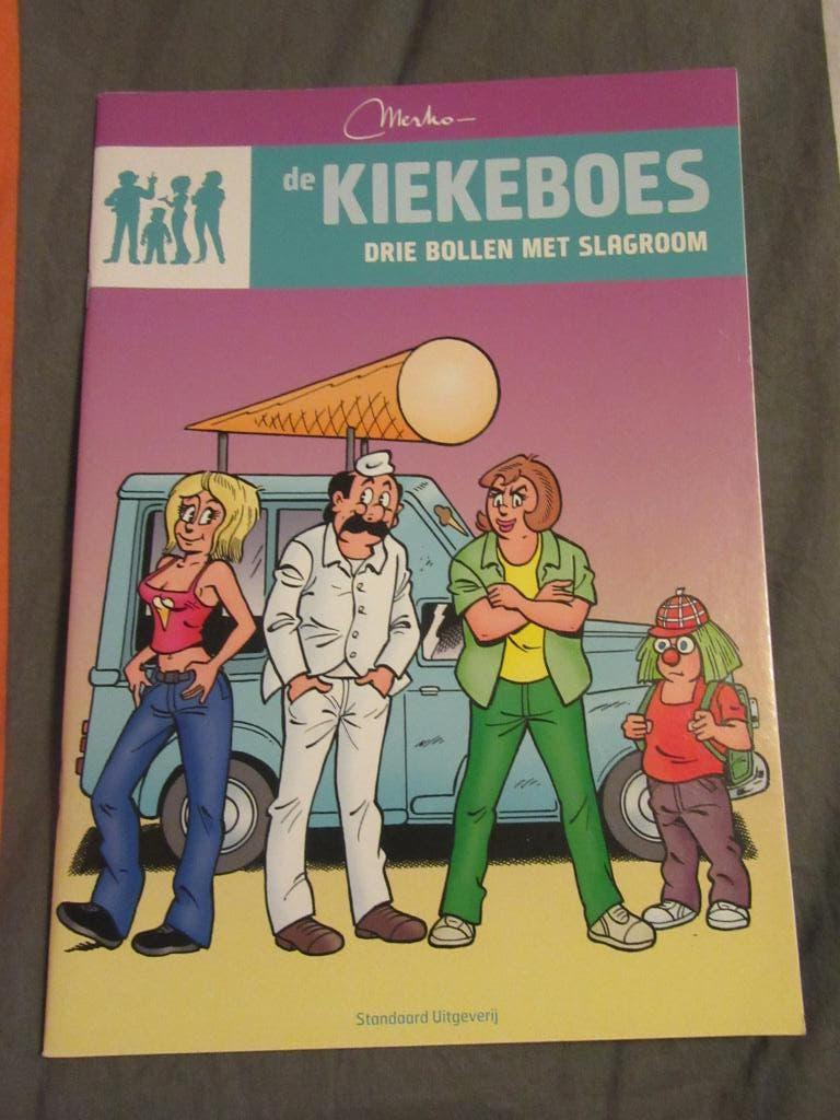 Stripverhaal : De kiekeboes : Drie bollen met slagroom, Eén stripboek, Ophalen of Verzenden, Merho