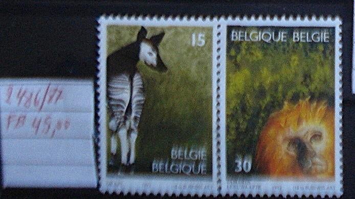 België 2286/87**/mnh, Verzenden, Orginele gom, Postfris, Overig