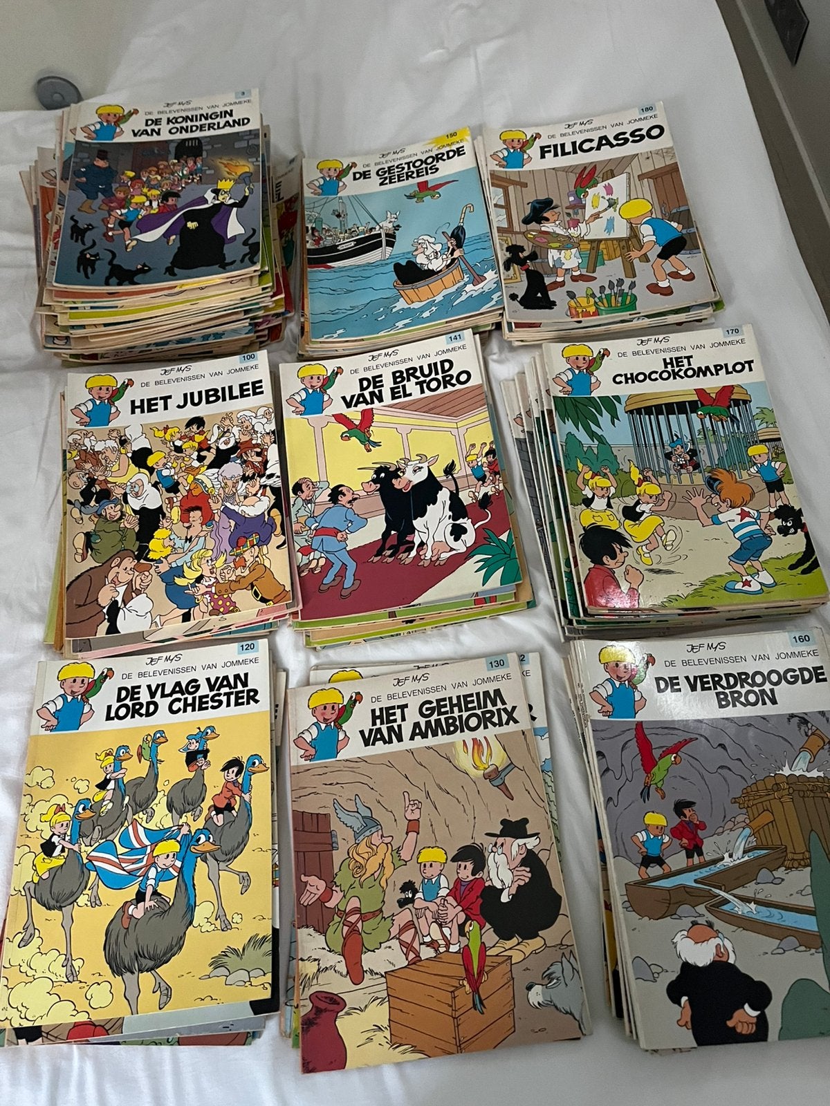 Strips Jommeke, Plusieurs comics, Enlèvement, Utilisé