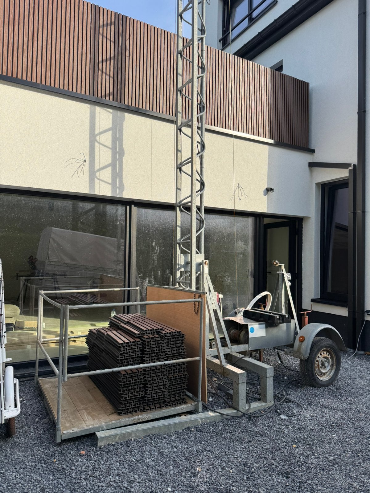 Bouwlift 7m, Enlèvement, Utilisé, Ascenseur de chantier