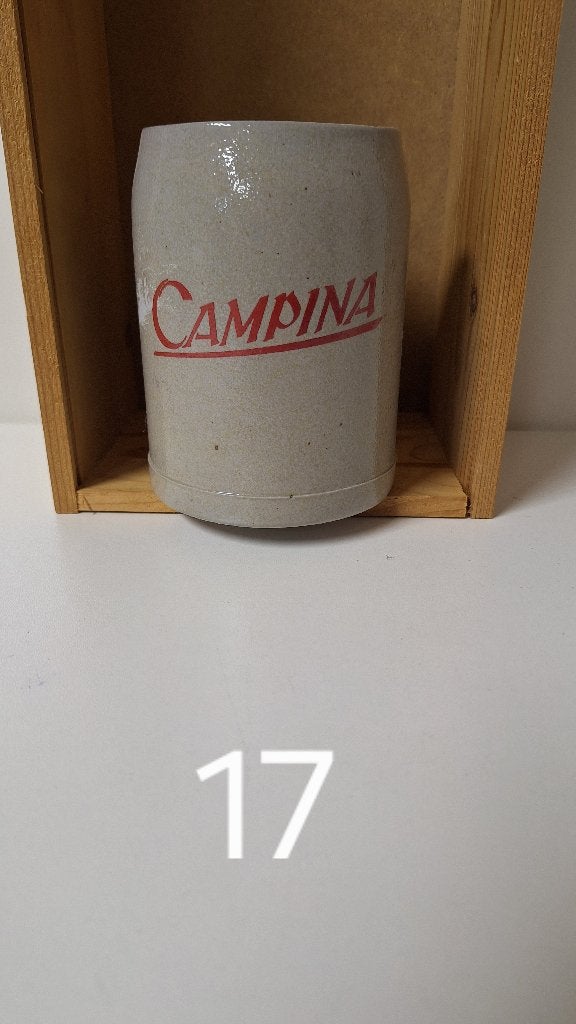bier pul Campina grijs rode tekst (nr17), Ophalen, Gebruikt, Pul(len), Overige merken