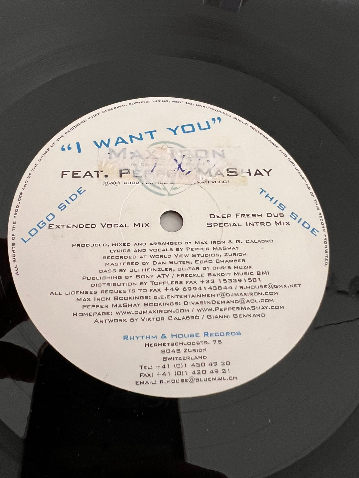 Max iron - i want you, Enlèvement ou Envoi, Comme neuf, House