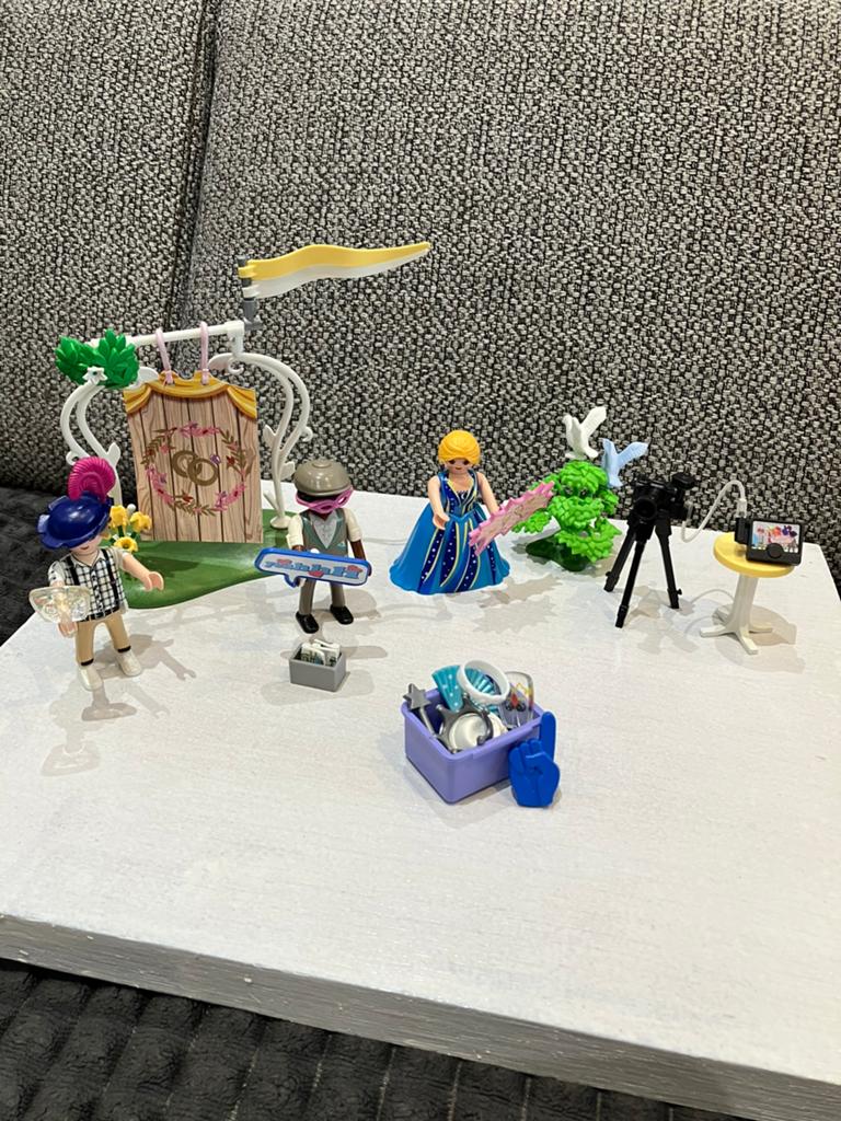 Playmobil bruidspaar met camera en accessoires, Ophalen of Verzenden, Zo goed als nieuw